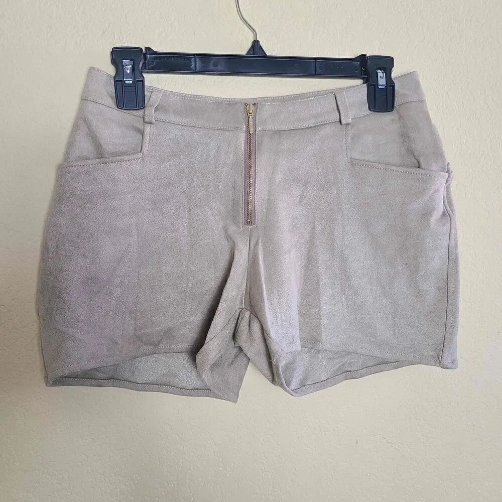NWT Astars Maya Faux Suede Shorts